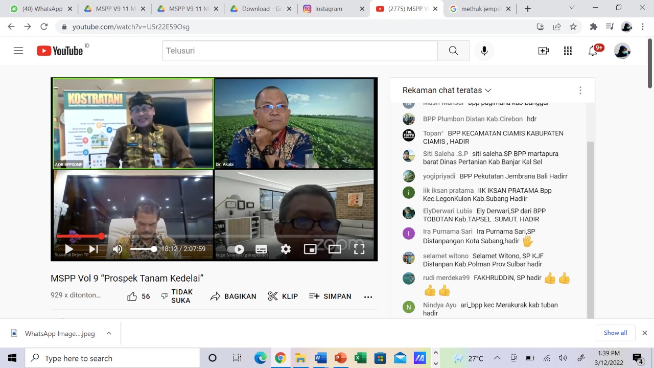 Kementan Gencarkan Edukasi Ke Petani Untuk Gunakan Kedelai Lokal dan Sistem Methuk
