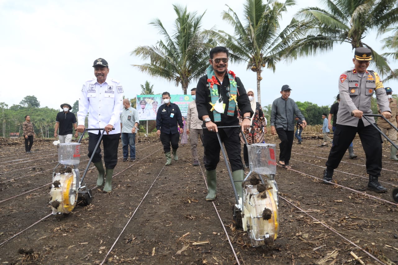 Mentan SYL Ajak Masyarakat Bone Tanam Kedelai, Jagung dan Produksi Minyak Kelapa