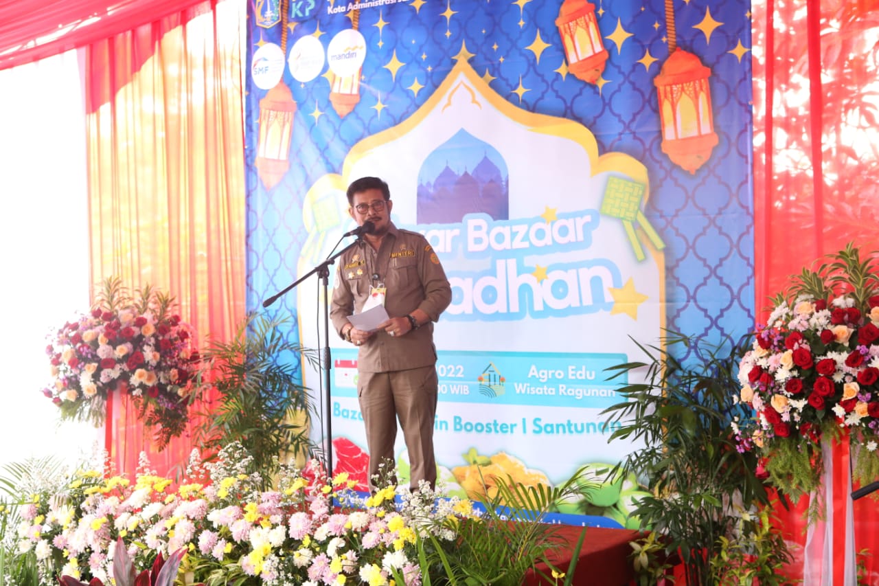 Mentan SYL dan HKTI Membuka Gebyar Bazaar Sembako Murah Ramadan