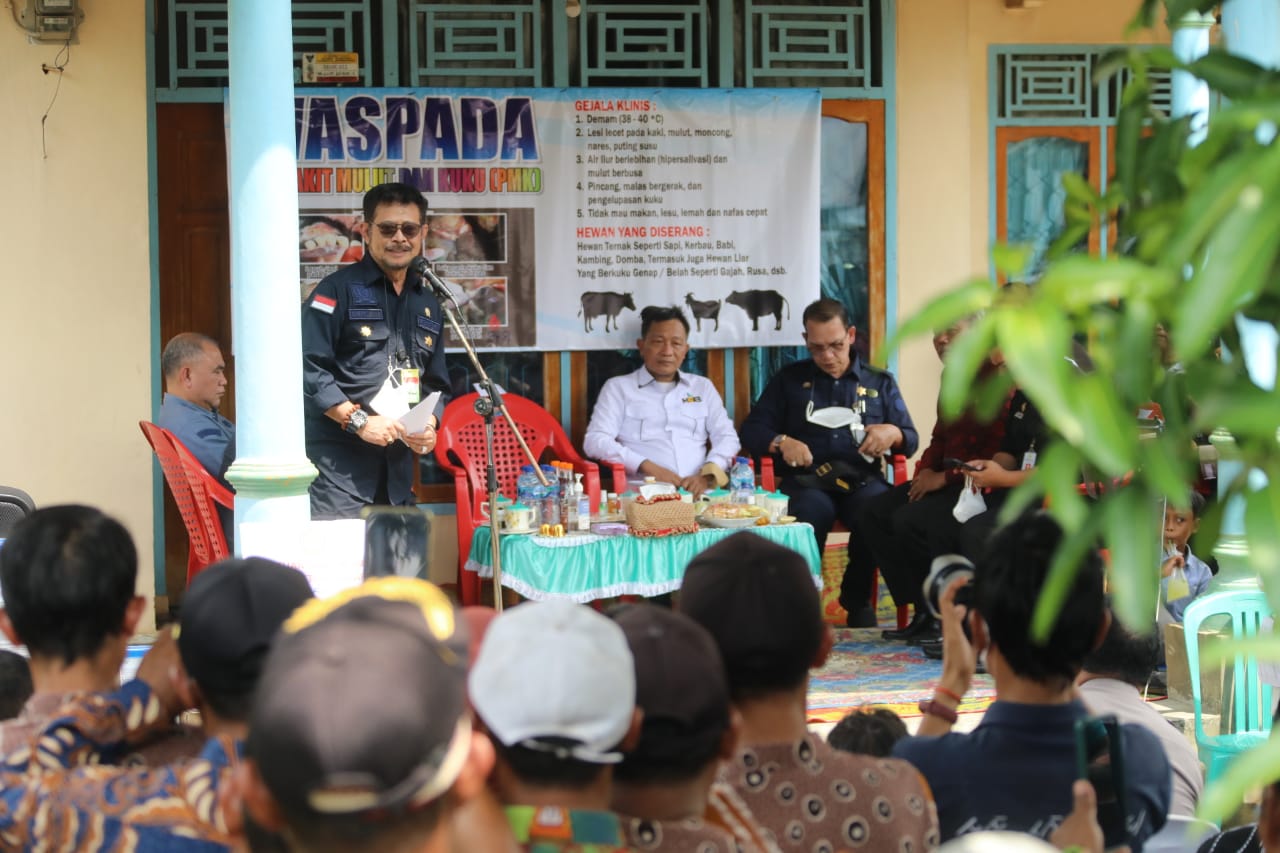 Mentan SYL di Lampung, Koordinasi Pengendalian dan Pencegahan PMK