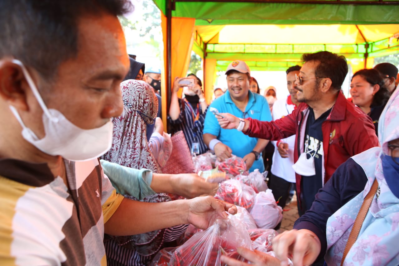 Kementan Gelar Pasar Murah Bawang dan Cabai di TTIC Pasar Minggu