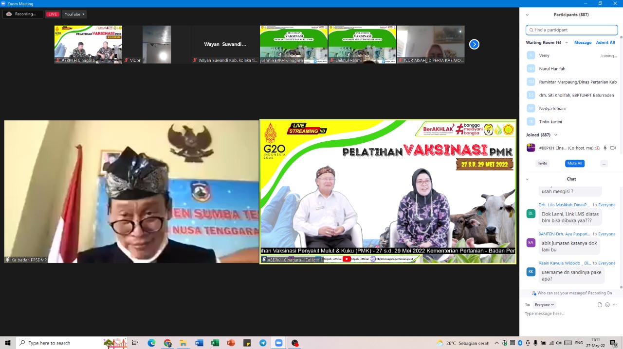 Kementan Gelar Pelatihan Cegah PMK