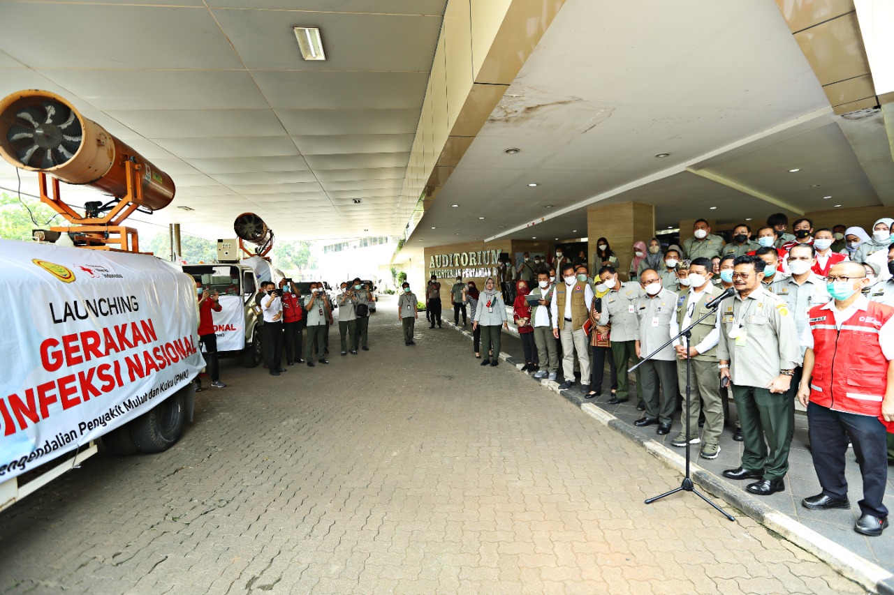 Kementan: Gerakan Disinfeksi Nasional Untuk Penanganan PMK