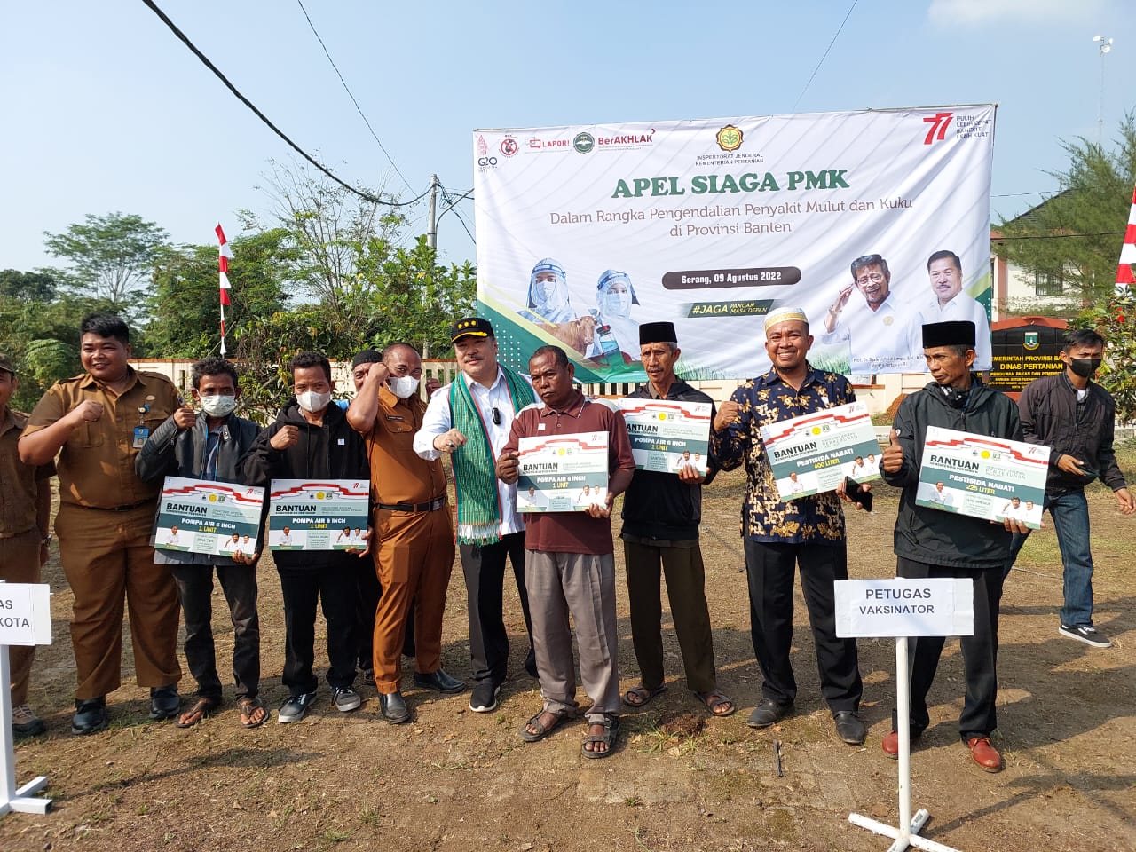 Kejar Zero PMK di Banten, Irjen Kementan Awasi Vaksinasi Ternak