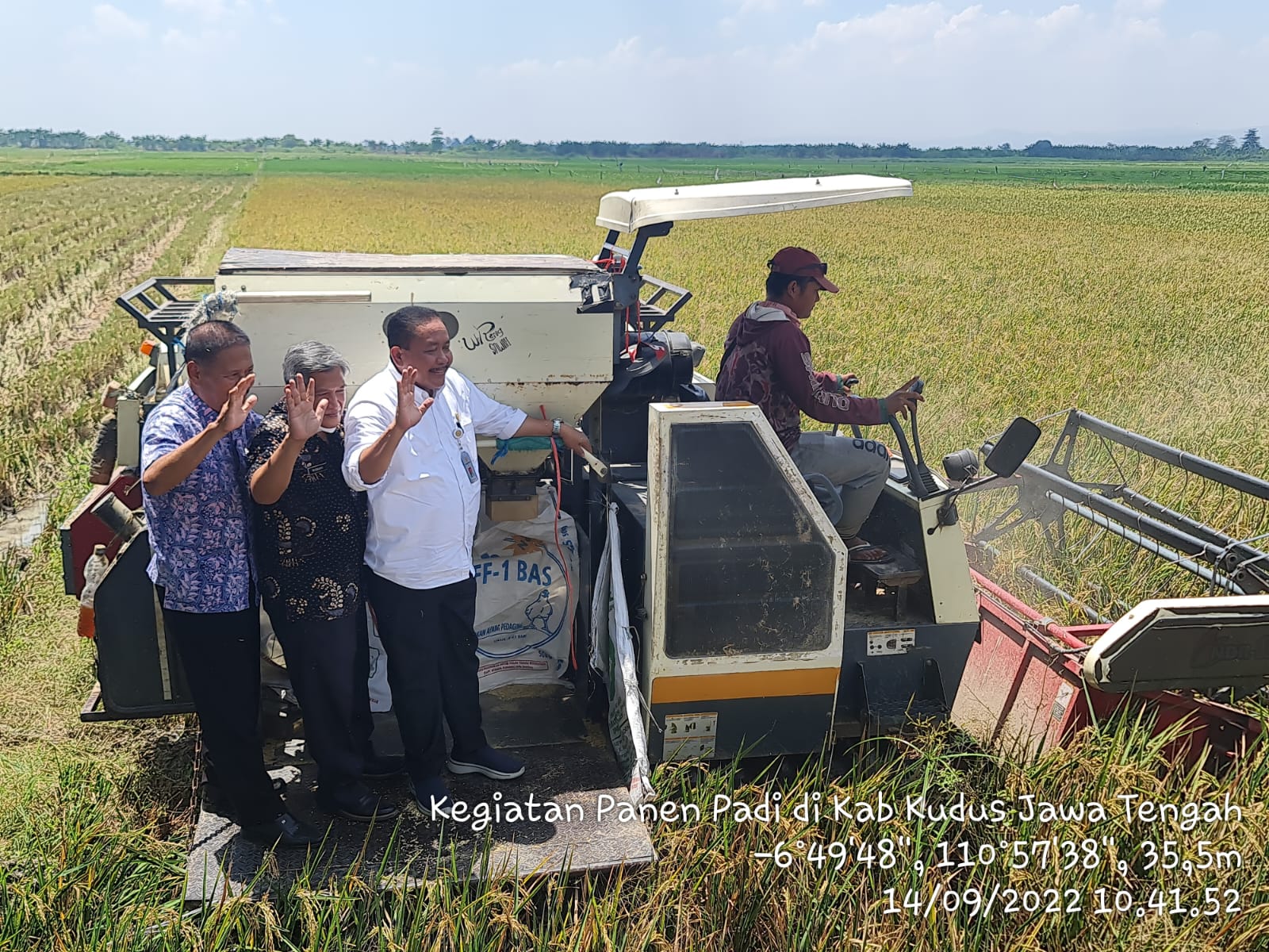 KEMENTAN DORONG PENINGKATAN IP DENGAN BENIH PADI SUPER GENJAH  DI KECAMATAN JEKULO, KABUPATEN KUDUS