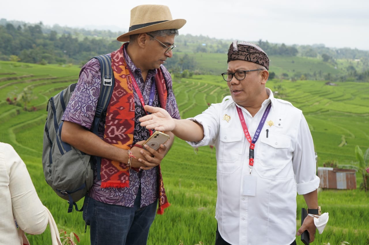 Kunjungi Jatiluwih, Kementan Perkenalkan Praktik Pertanian Berkelanjutan ke Delegasi AMM G20