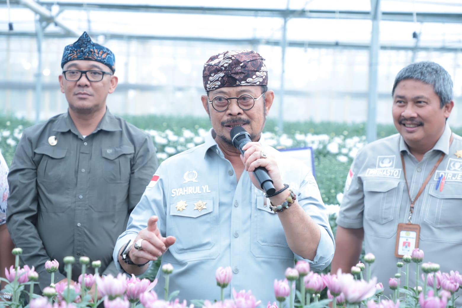 Mentan SYL Panen dan Cek Persiapan Ekspor Bunga Krisan Ke Jepang