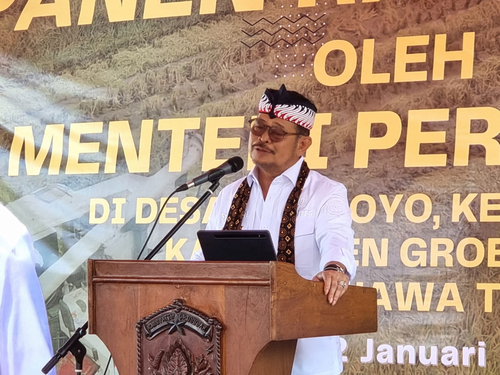 Mentan Panen Raya Padi, Giliran Di Grobogan Jawa Tengah