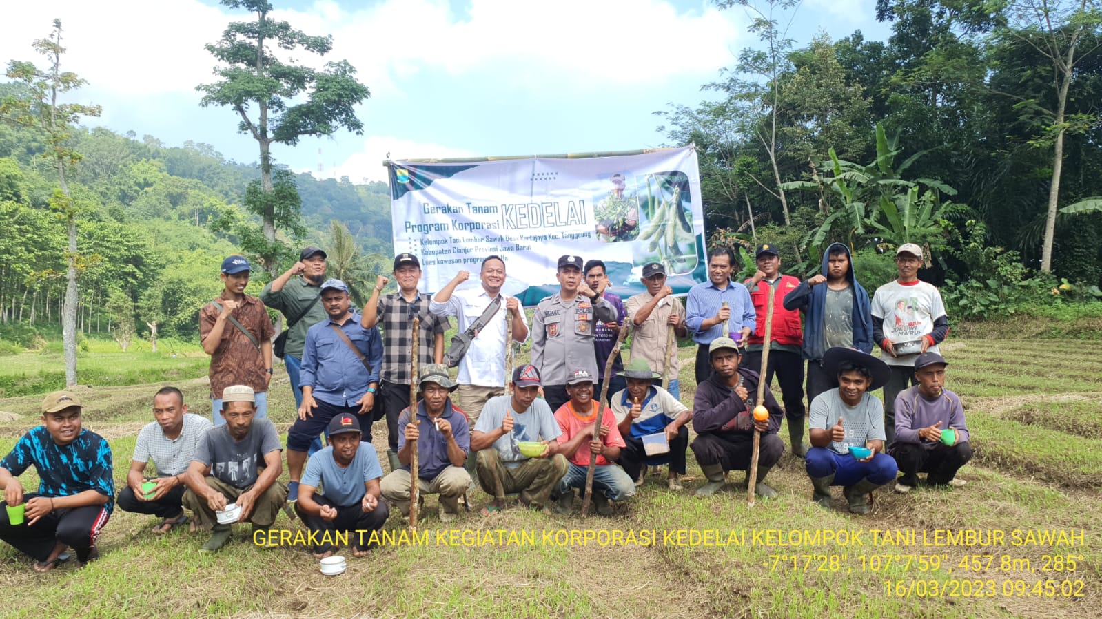 Sekolah Lapang Presisi Kedelai di Cianjur Selatan