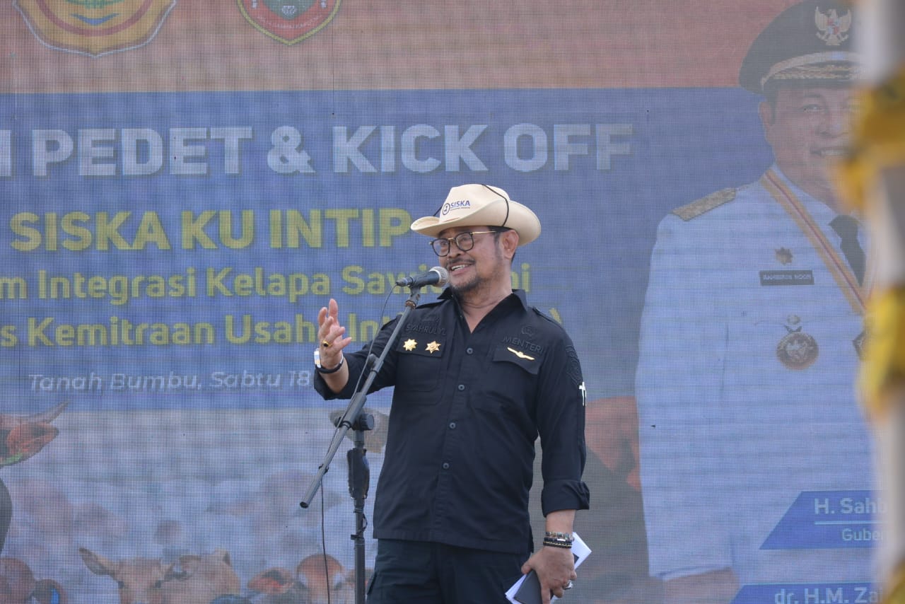Bertekad Wujudkan Susu dan Daging Berdaulat, Mentan SYL Launching Integrasi Sapi- Sawit