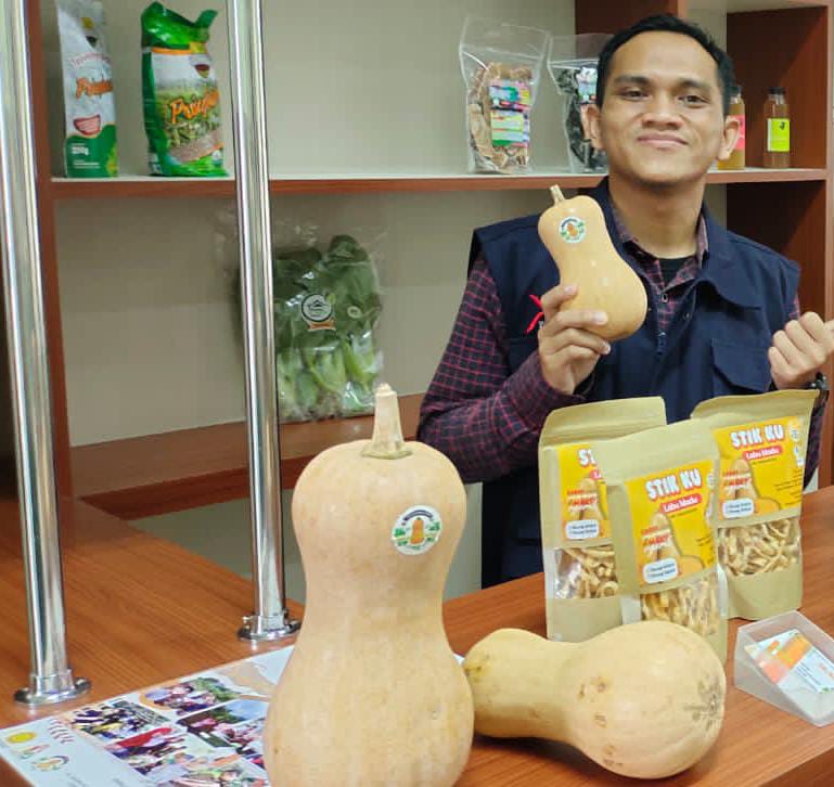 Tawarkan Khasiat, Petani Millenial asal Kuningan Olah Butternut Squash Jadi Cemilan Kekinian