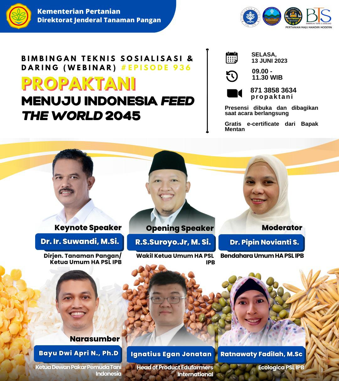 Menuju Indonesia Feed The World 2045, Kementan Fokus Pertanian Ramah Lingkungan