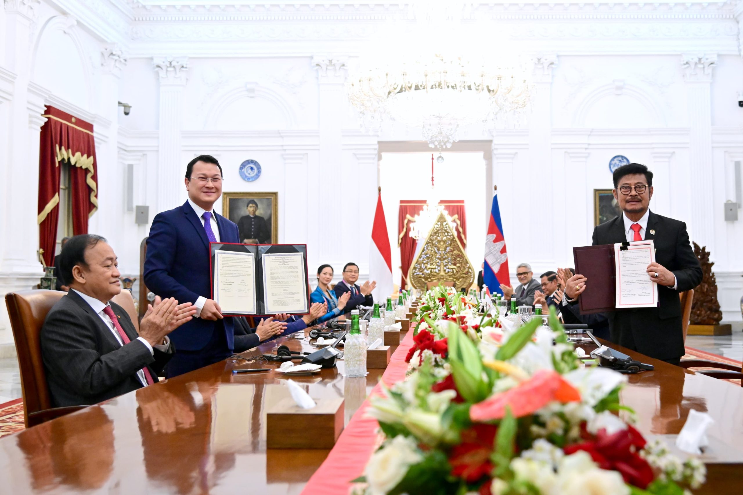 Mentan Dampingi Presiden Jokowi Gelar Kerjasama Pangan Indonesia-Kamboja