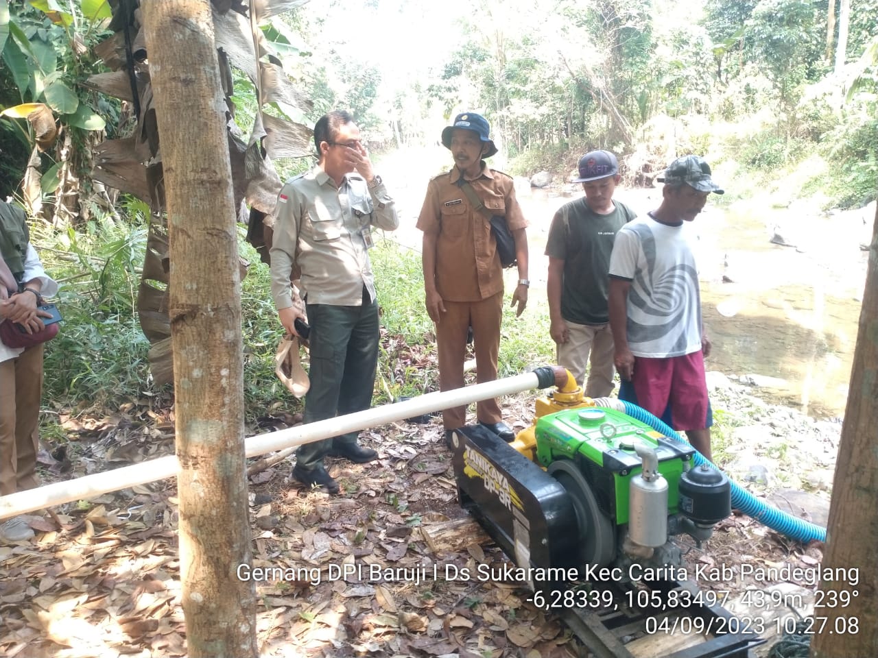 KEMENTAN RESPON CEPAT LAKUKAN PEMANTAUAN DAN PENANGANAN LAHAN KEKERINGAN DI AREAL PERSAWAHAN KAB. PANDEGLANG, PROVINSI BANTEN