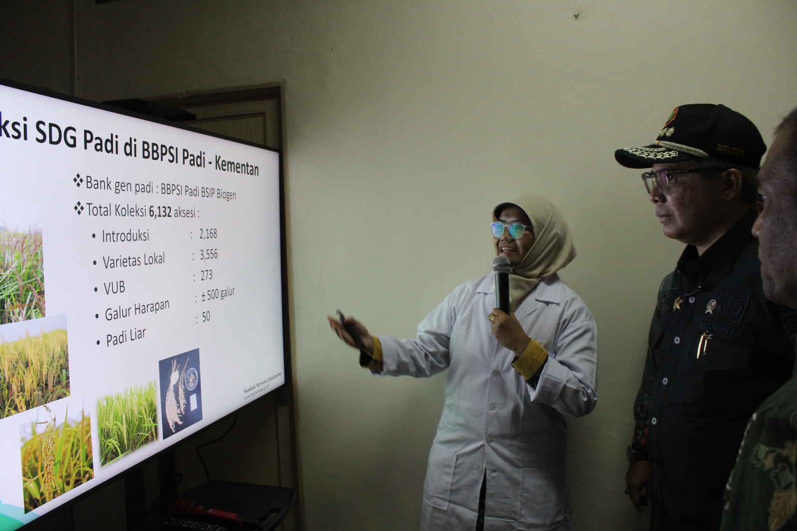 Perkuat Ketahanan Pangan di Masa El Nino, Wamentan Tinjau Balai Besar Pengujian Padi