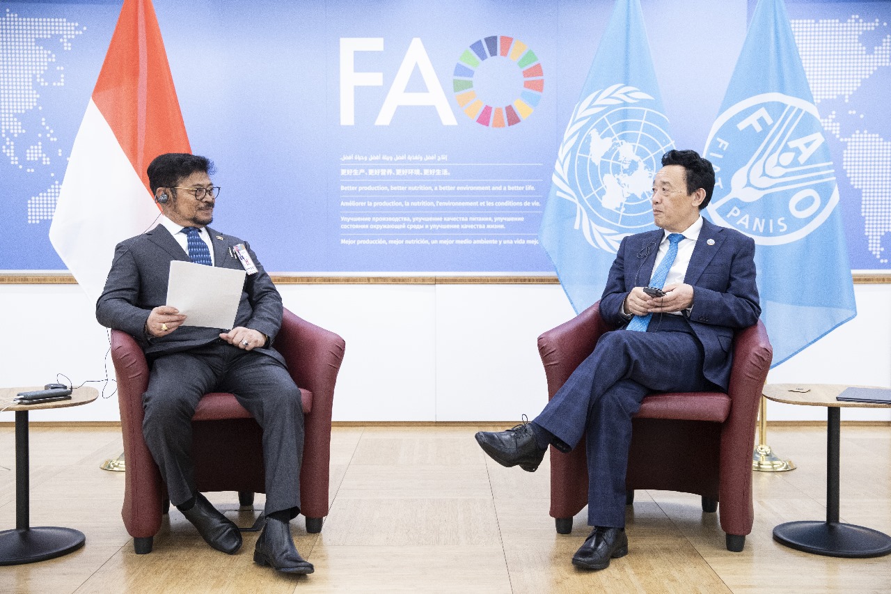 Mentan SYL – Dirjen FAO Sepakat Perkuat Pertanian Kawasan Pasifik dan Selatan Afrika