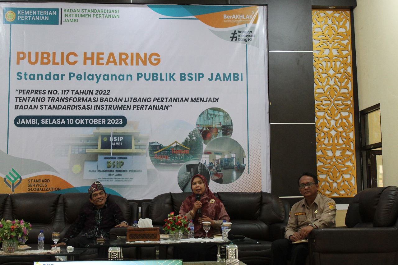 BSIP JAMBI GELAR PUBLIC HEARING DALAM RANGKA MENINGKATKAN MUTU STANDAR PELAYANAN PUBLIK
