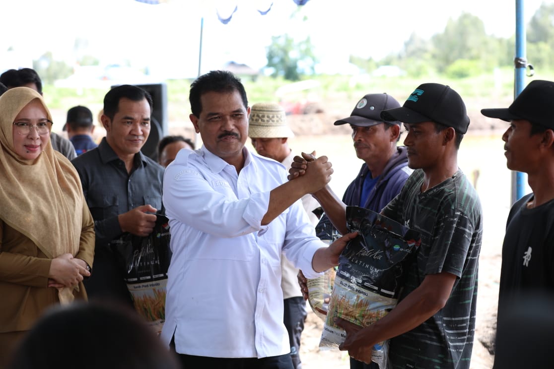 Kementan Gelar Gerakan Tanam Padi Pacu Akselerasi Food Estate di Pulpis Kalteng