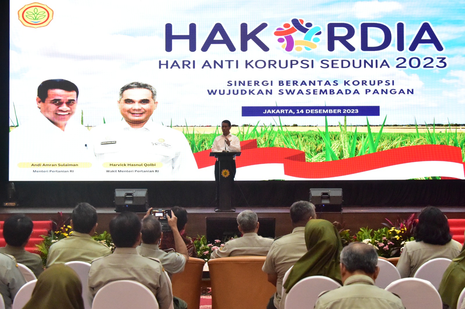 Peringati Hakordia 2023, Mentan Amran Minta Pegawai Perangi Korupsi Sampai Ke Akarnya