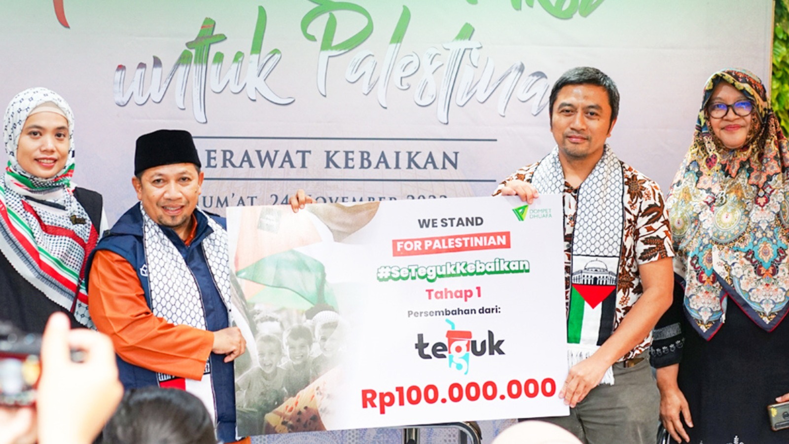 TEGUK GANDENG DOMPET DHUAFA DONASIKAN 150 JUTA BANTU GAZA