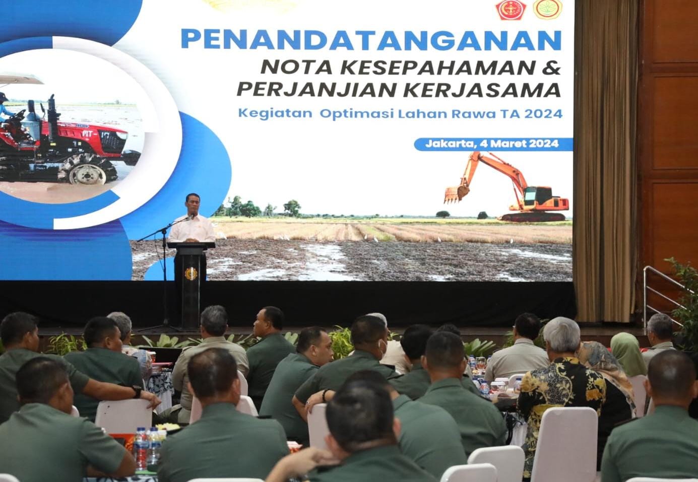 Andi Amran: Sinergi Kementan-TNI Perkuat Produksi Melalui Optimasi Lahan dan Pompanisasi