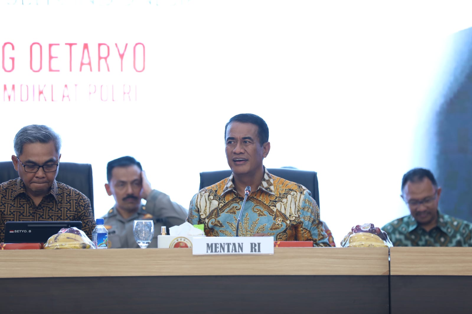Dialog Kebangsaan Diklat Polri, Mentan Amran: Semua Turun Tangan Urus Pangan