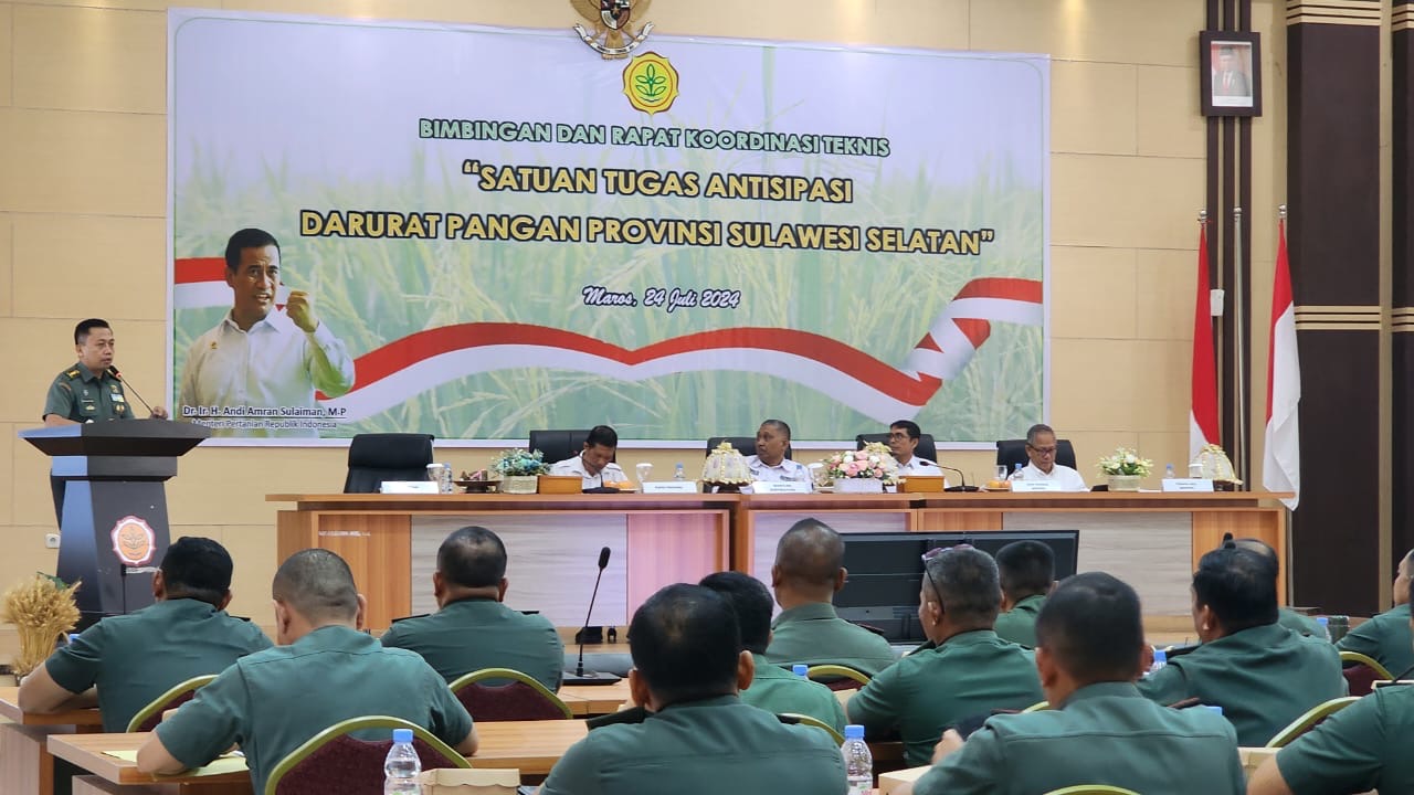 Percepatan Pencapaian Target PAT : Satgas Antisipasi Darurat Pangan Sulsel Melaksanakan Rapat Koordinasi Teknis