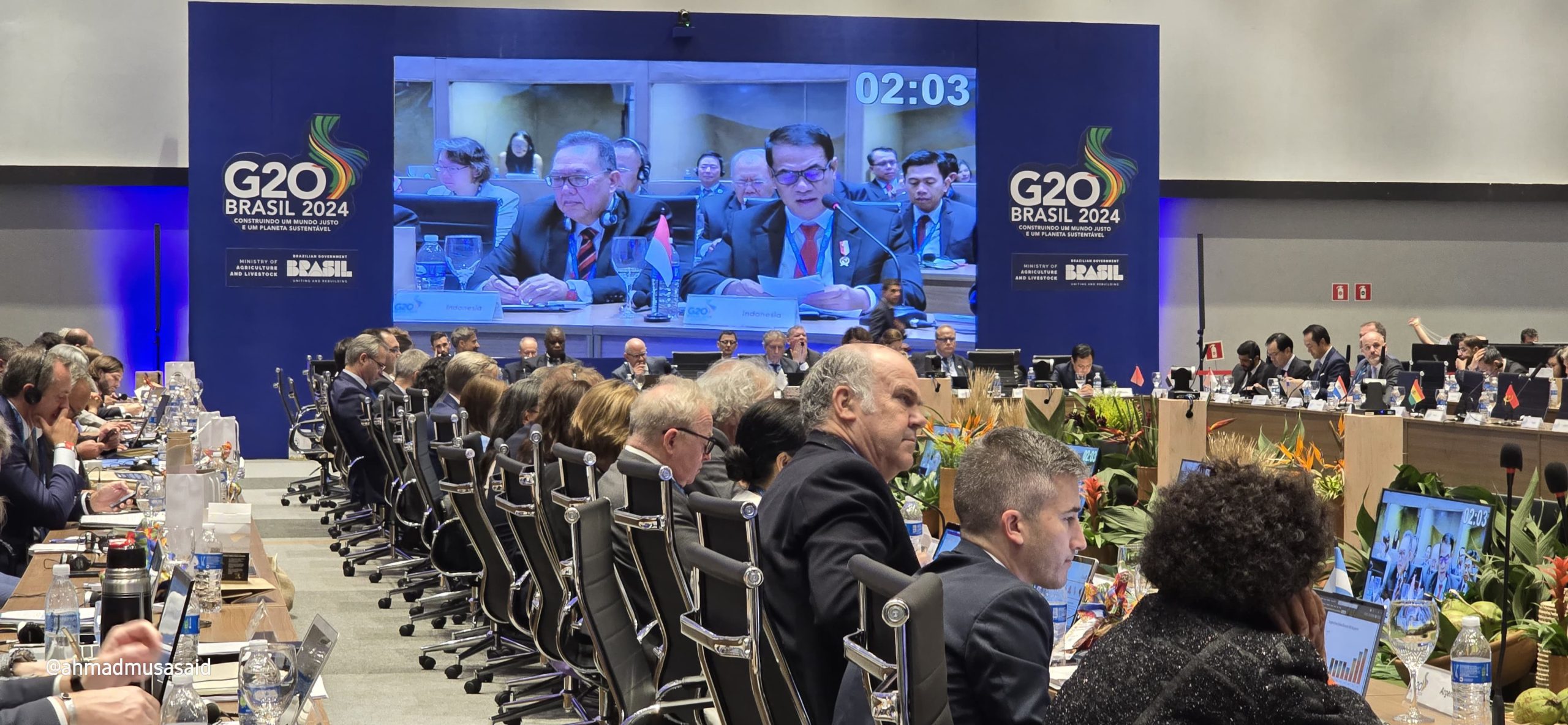 Mentan Amran Ajak Negara-Negara G20 Tingkatkan Produksi Pangan Berkelanjutan