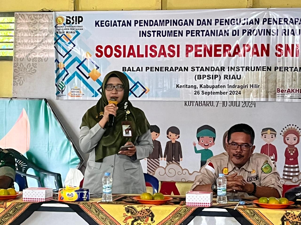 Sosialisasi Penerapan SNI Beras di Kabupaten Indragiri Hilir
