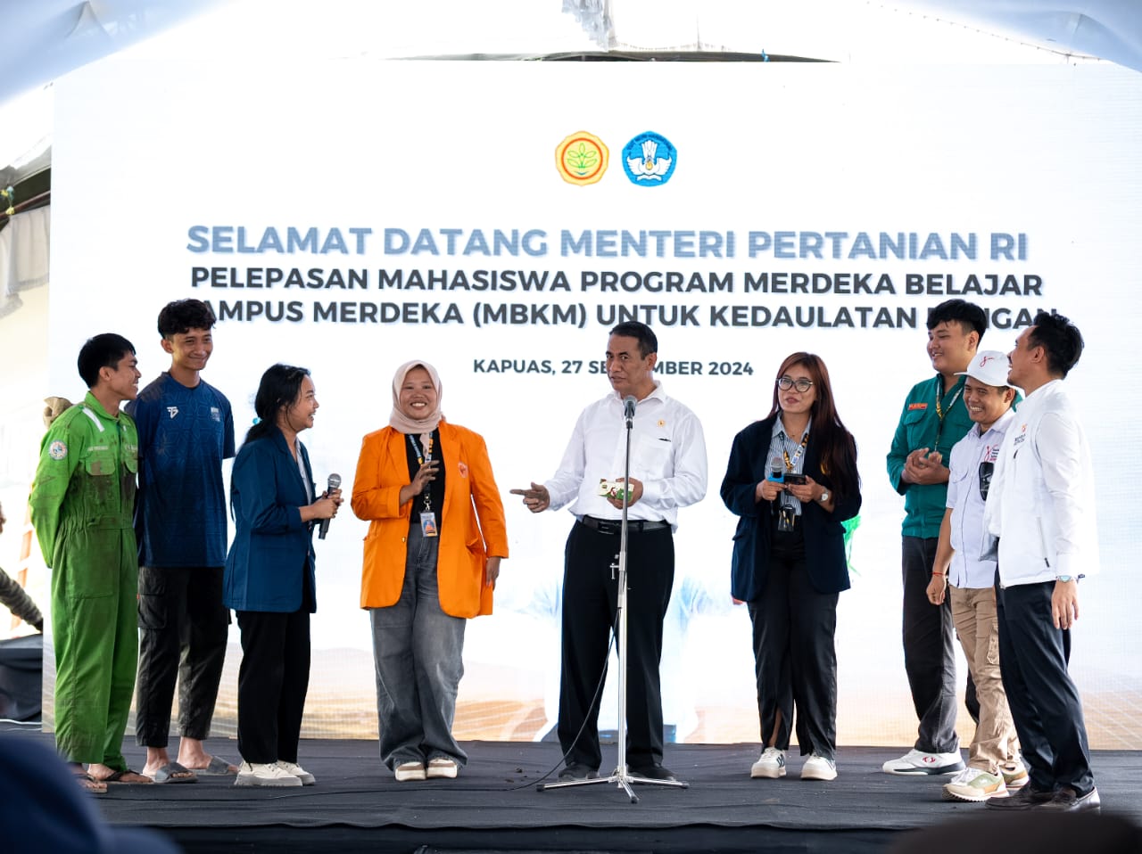 Wujudkan Pertanian Modern, Kementan Lakukan Pelepasan Nasional Mahasiswa MSIB di Kalimantan Tengah