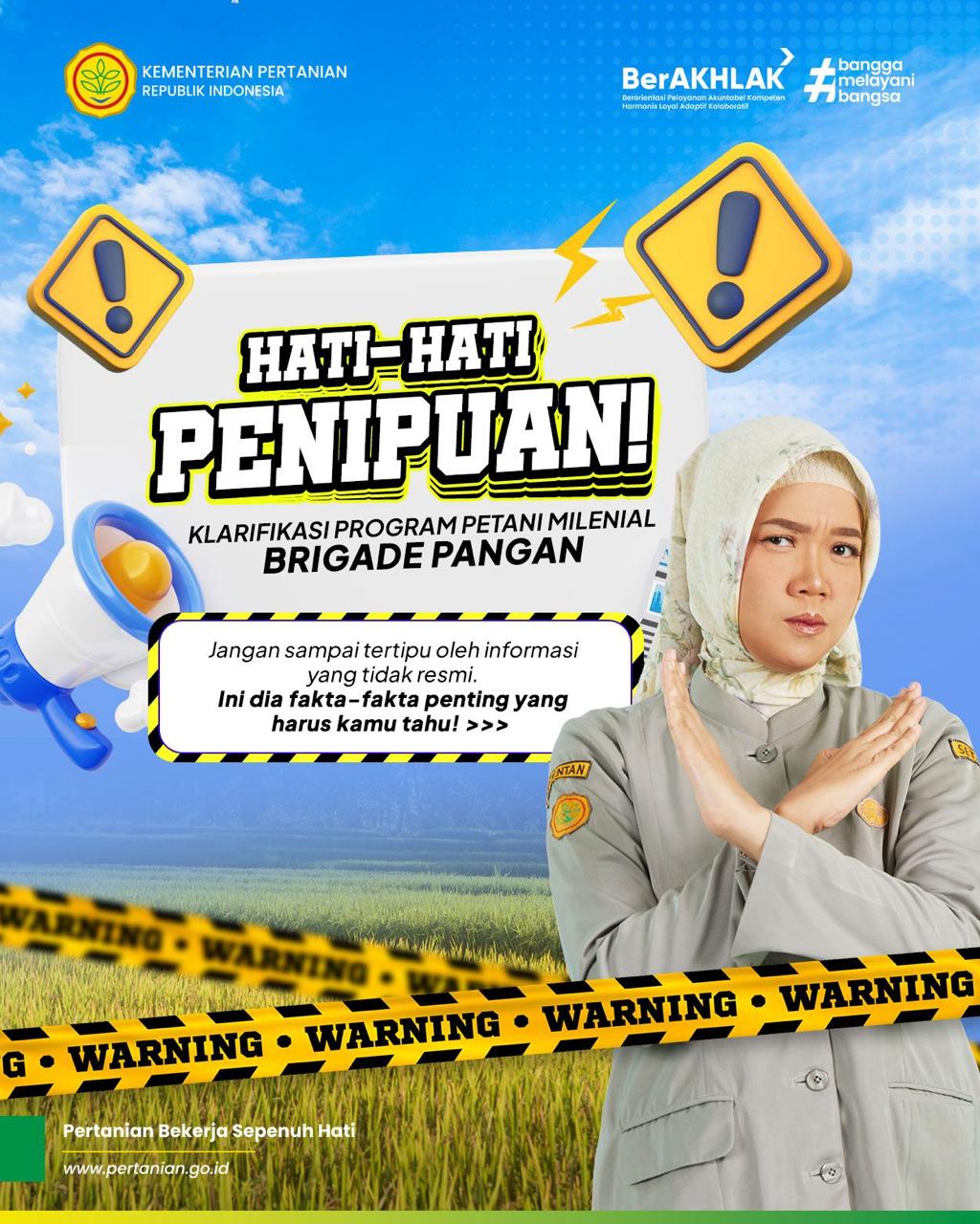 Waspadai Hoaks tentang Brigade Pangan di Media Sosial