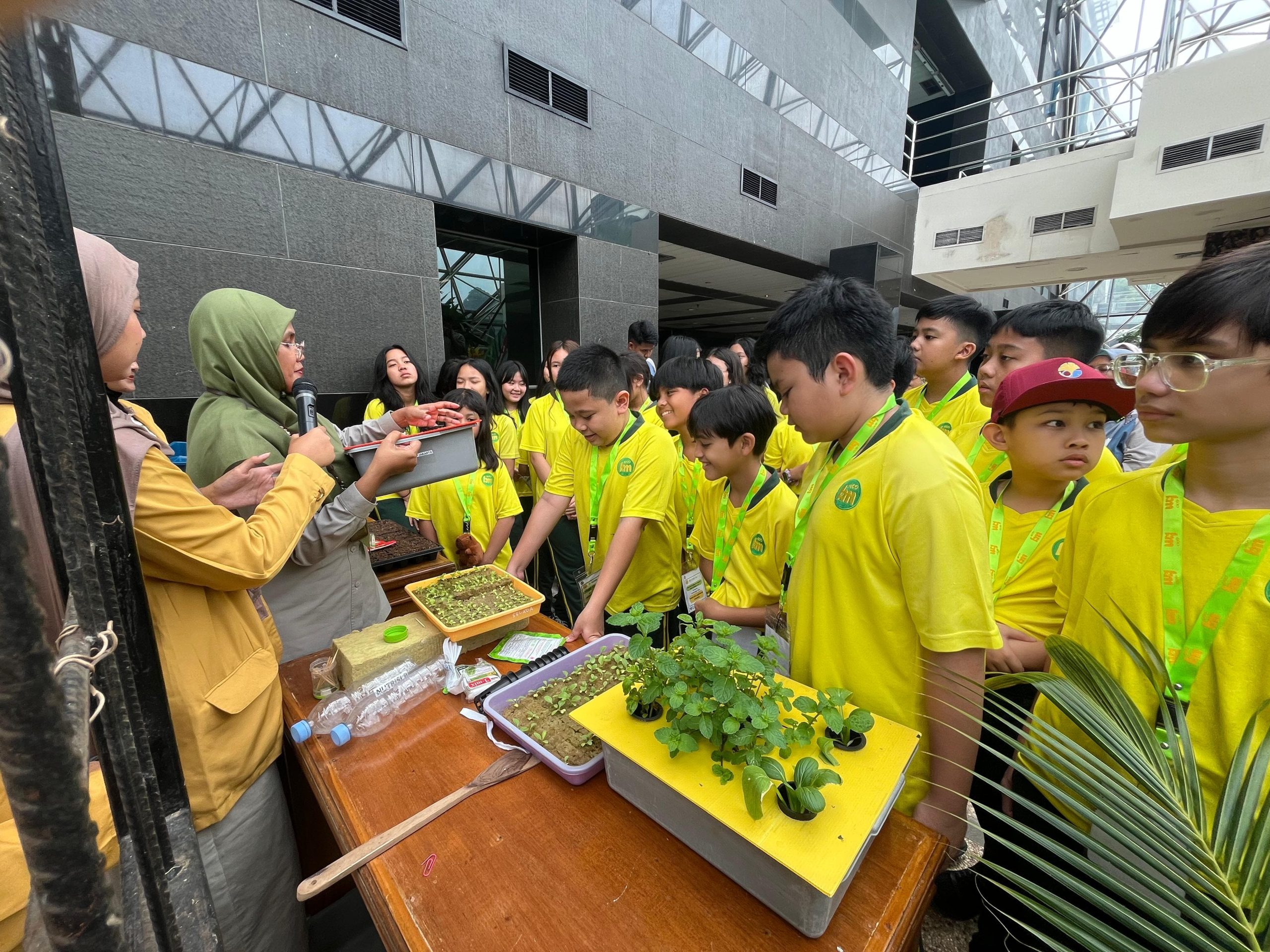 Penuh Keceriaan, Siswa SD Bakti Mulya 400 Belajar Urban Farming di Kementan