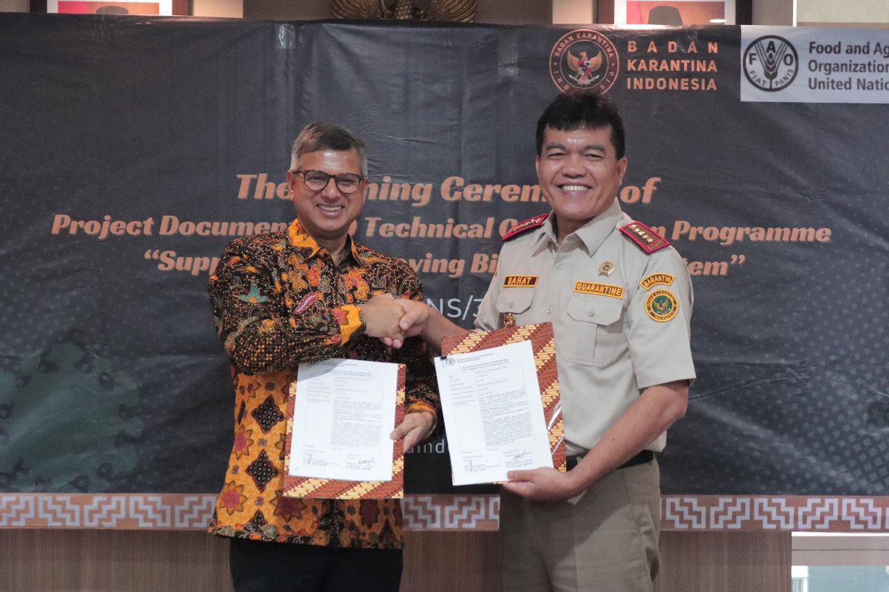 FAO dan Badan Karantina Indonesia Capai Kemajuan dalam Penguatan Biosekuriti Nasional