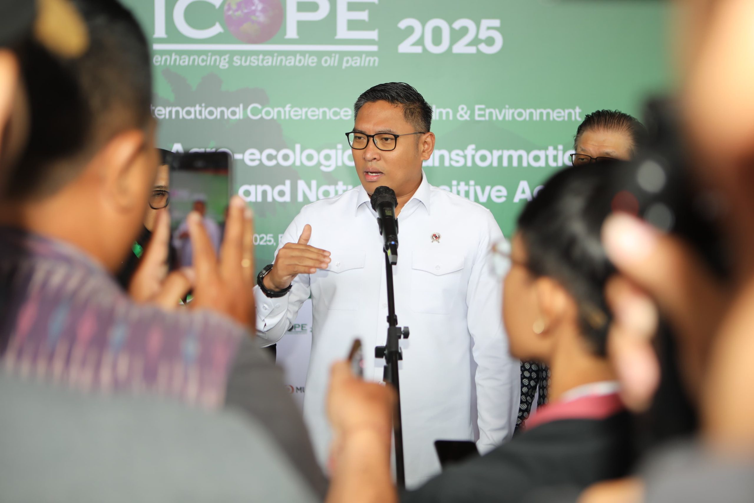 ICOPE 2025, Wamentan Sudaryono: Perkebunan dan Industri Sawit Kuatkan Posisi Tawar Indonesia pada Dunia