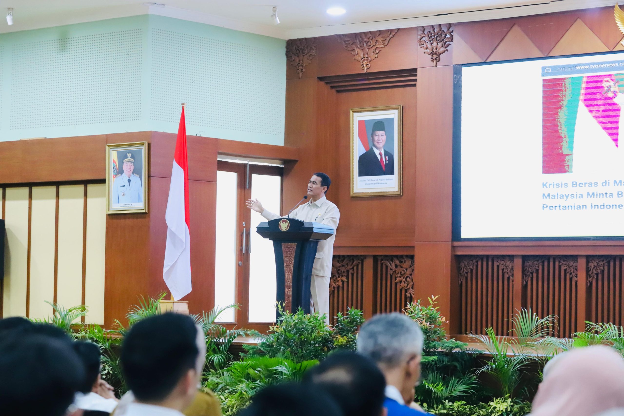 Cetak Sawah dan Oplah Jadi Prioritas, Mentan Amran Minta Kalsel Bergerak Cepat