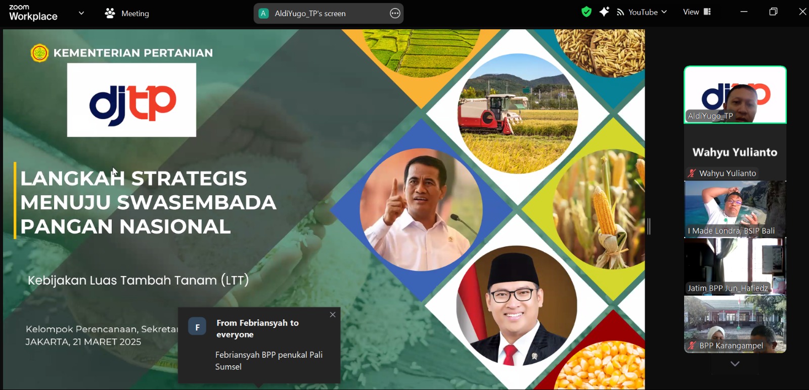Langkah Strategis Kementan Menuju Swasembada Pangan Nasional Berkelanjutan melalui Kebijakan LTT