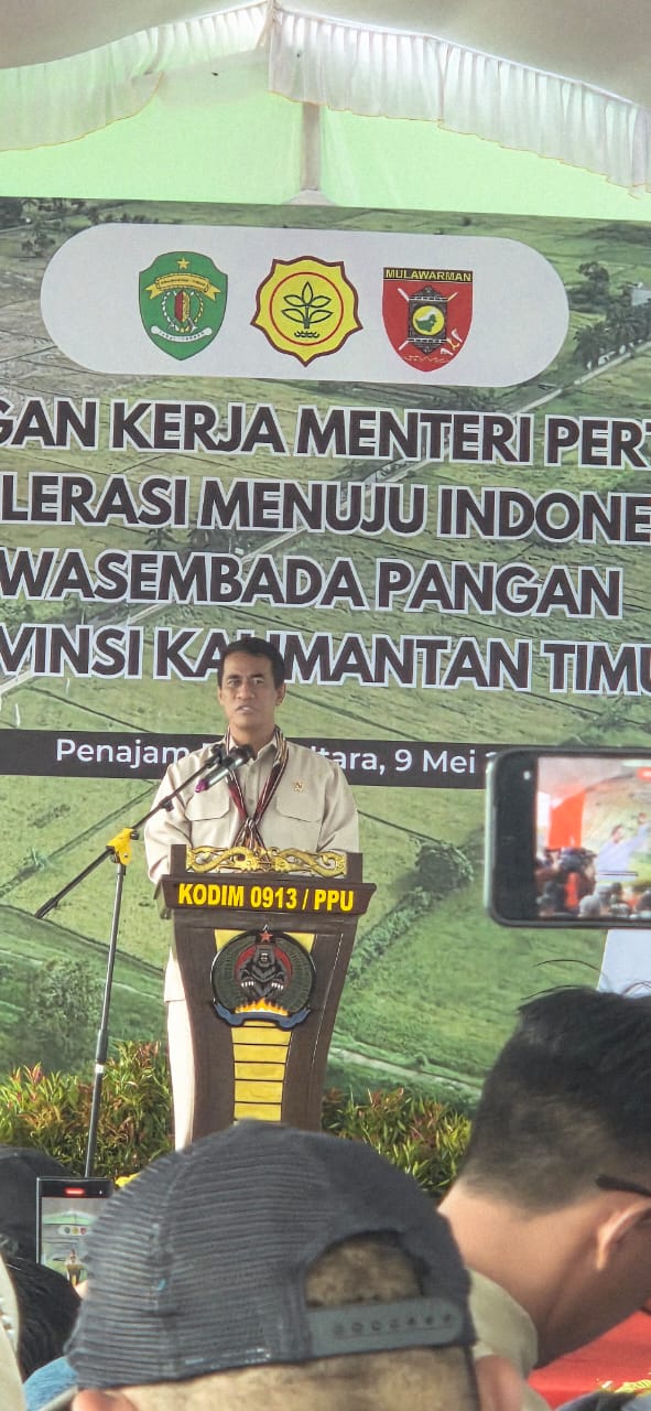 Miliki Potensi Besar dan Siap Swasembada Pangan, Mentan Amran Kunjungi Provinsi Kaltim