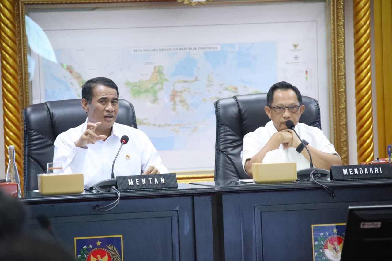 Masuk Musim Kemarau, Kementan, KemenPU, dan Kemendagri Jaga Produksi di Lewat Irigasi dan Pompanisasi