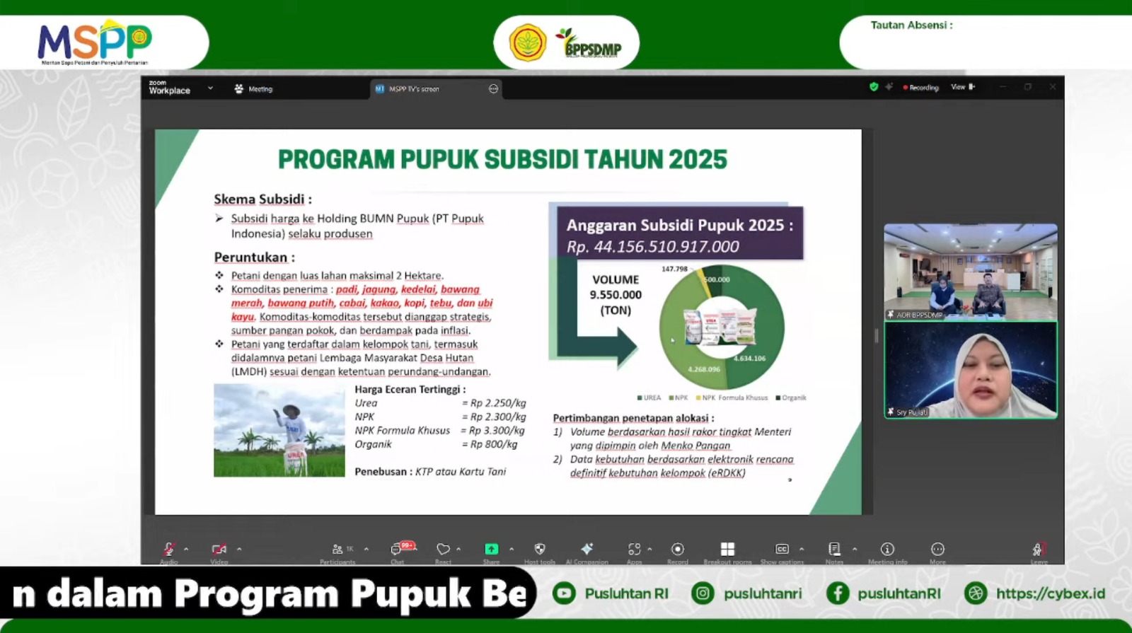 Kementan Optimalkan Peran Penyuluh Pertanian Kawal Pupuk Bersubsidi