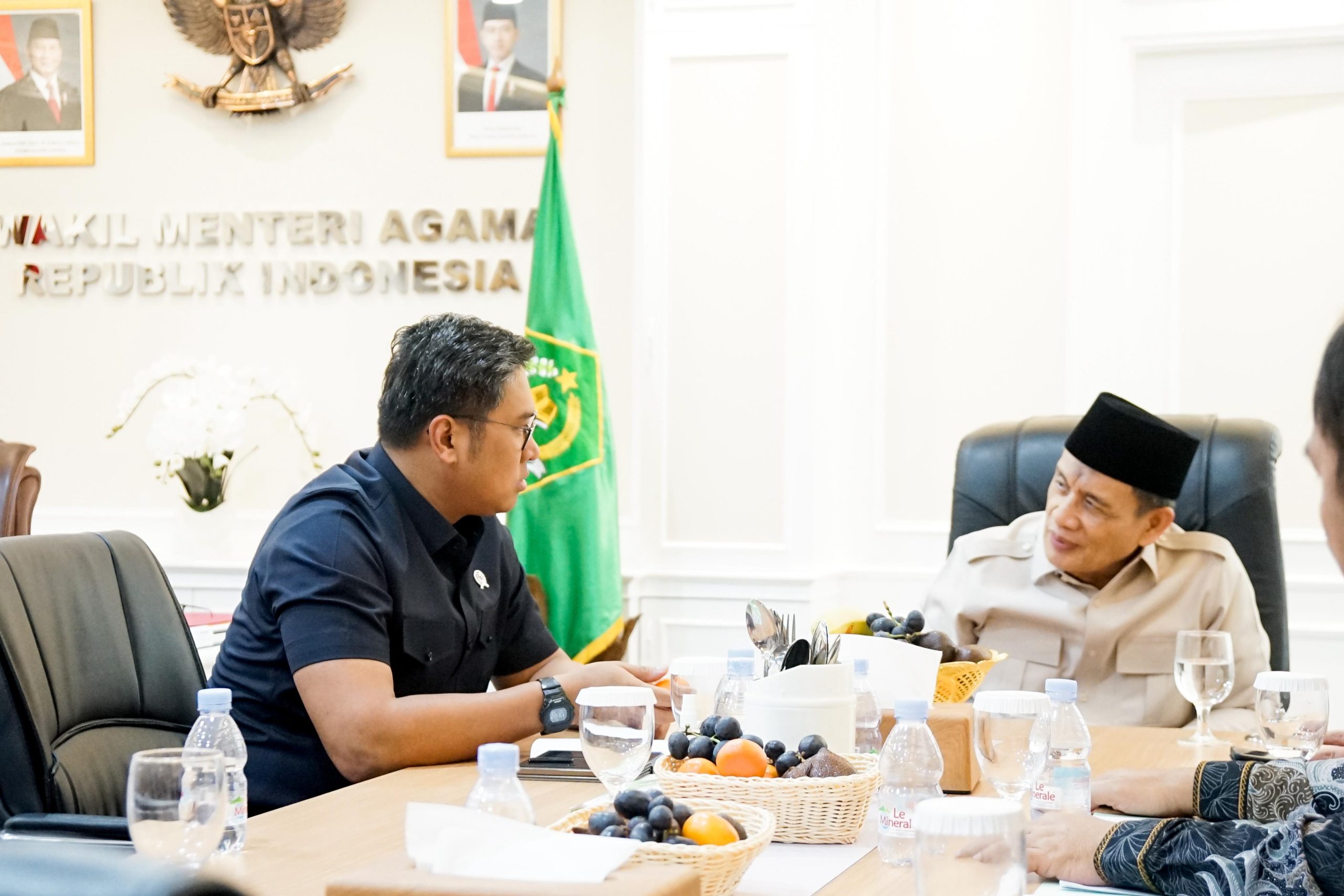 Bertemu Wamenag, Wamentan Sudaryono: Ketahanan Pangan Jadi Gerakan Keumatan
