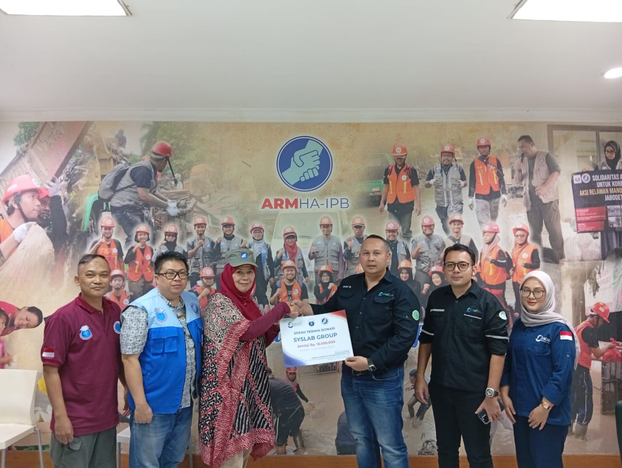 SYSLAB GANDENG ARM HA-IPB BANTU PENYINTAS BANJIR SUMATERA