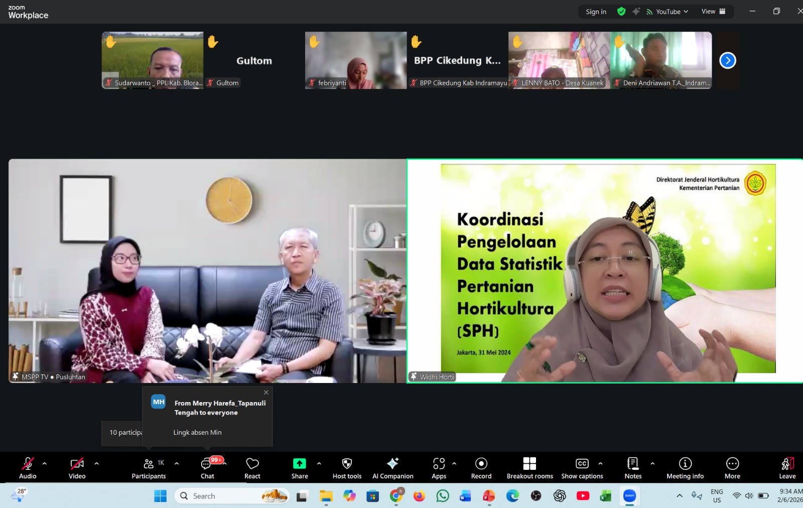 Perkuat Pengelolaan Data, Kementan Sosialisasikan Statistik Pertanian Hortikultura