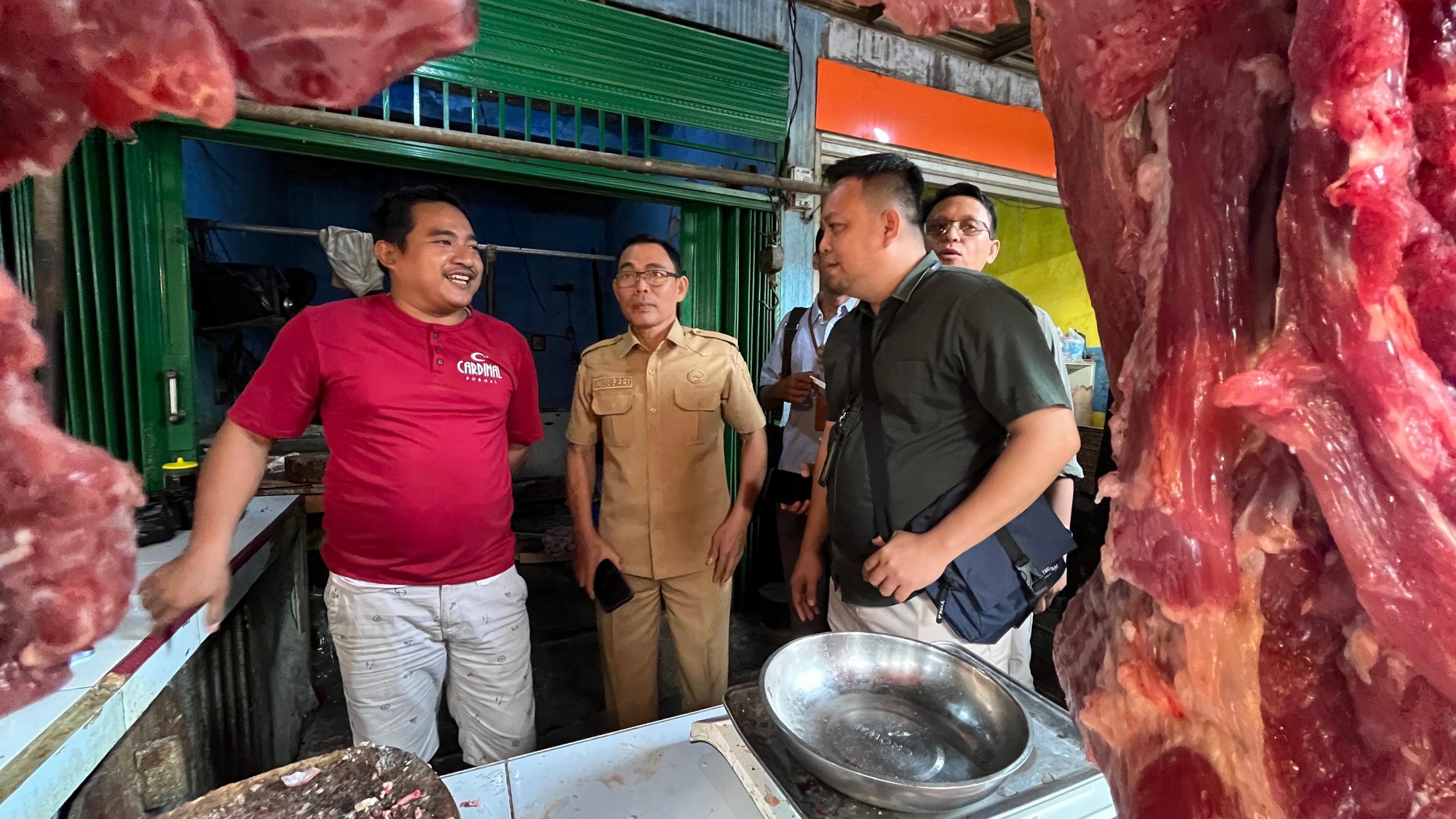Satgas Saber Cek di Pasar Ciruas Serang, Pastikan Harga Daging Sapi Sesuai HAP