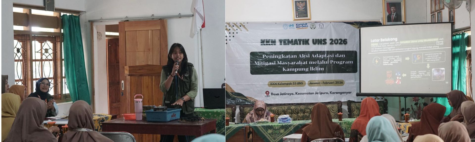 Pemanfaatan Limbah Jagung Jadi Briket, Inisiatif KKN UNS Dukung Kampung Iklim Desa Jatiroyo