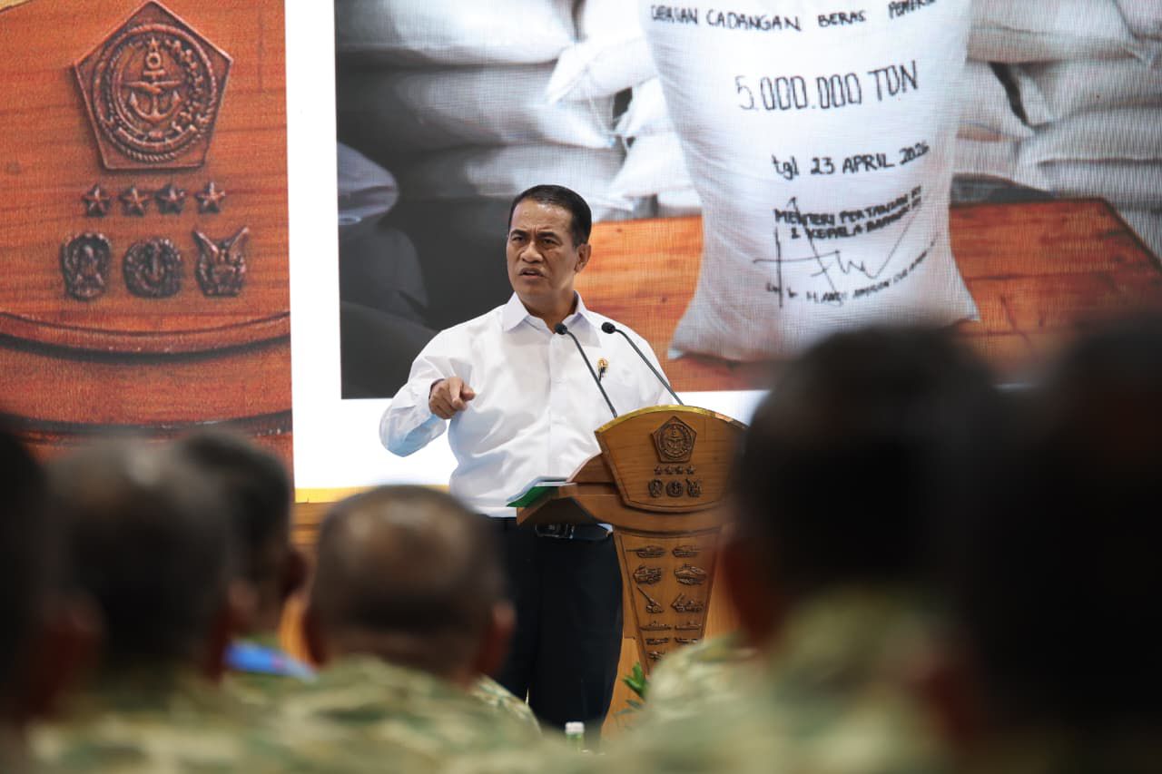 Di Hadapan Jajaran TNI, Mentan Amran Sebut Ketahanan Pangan Tercapai Berkat Sinergi dan Disiplin Prajurit