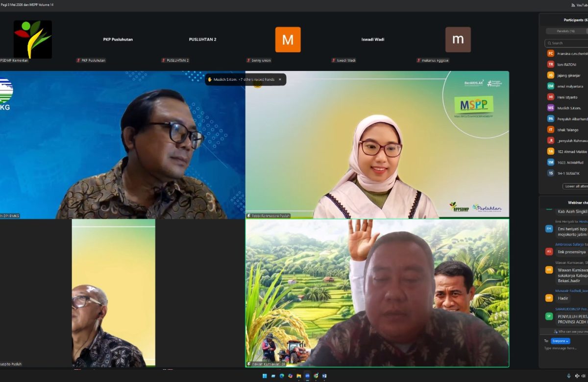 Antisipasi El Nino, Kementan Bersama BMKG Gelar Webinar Hadapi Perubahan Iklim