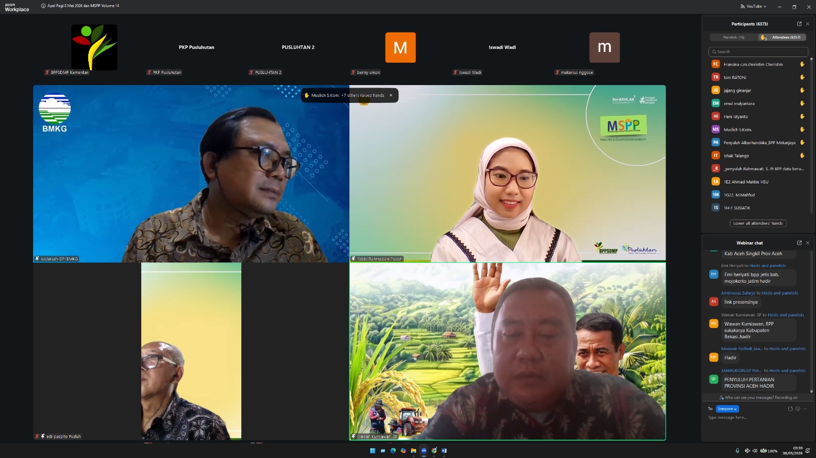 Antisipasi El Nino, Kementan Bersama BMKG Gelar Webinar Hadapi Perubahan Iklim