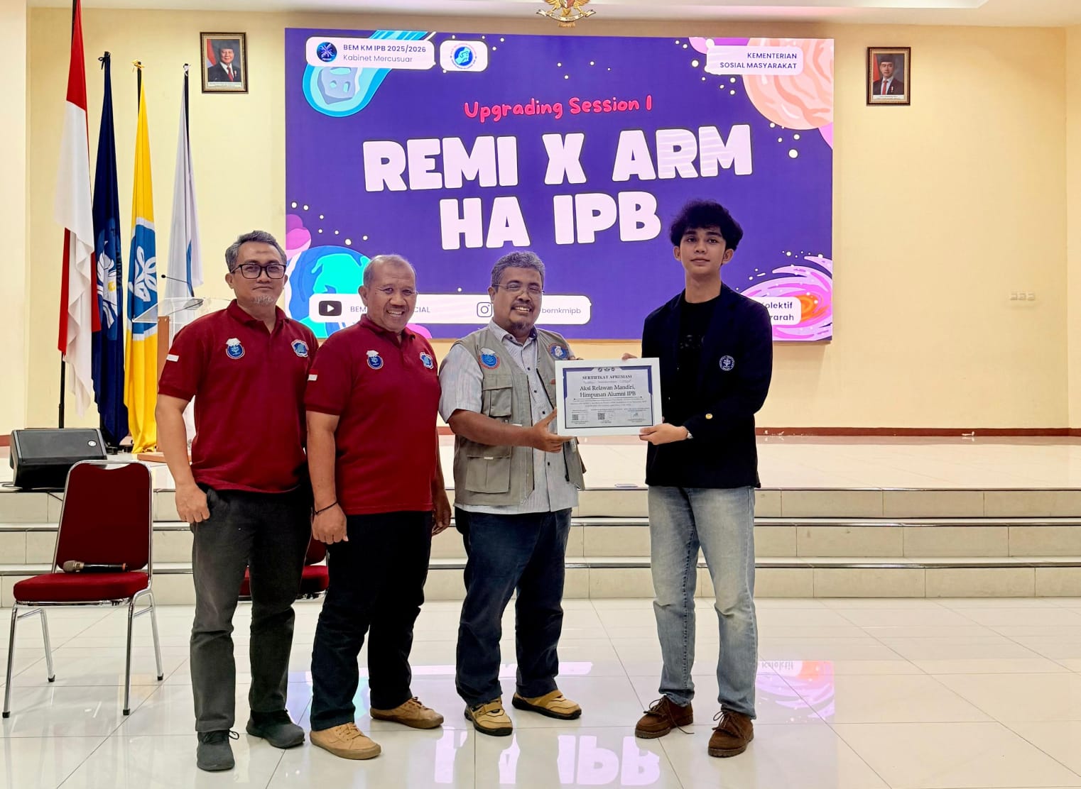 RELAWAN MAHASISWA IPB GELAR PELATIHAN KESUKELAWANAN BERSAMA ARM HA-IPB