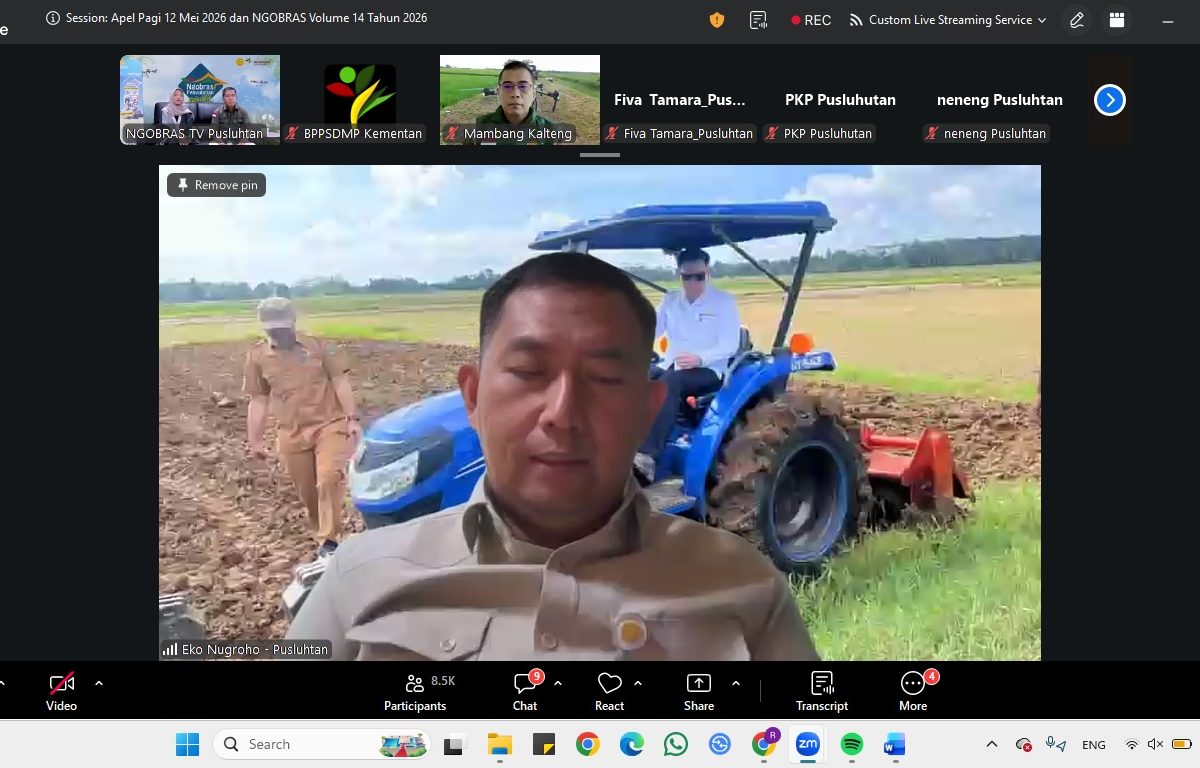 Dukung Swasembada Pangan Berkelanjutan, Penyuluh Kementan Olah Lahan Kosong Jadi Sawah Produktif