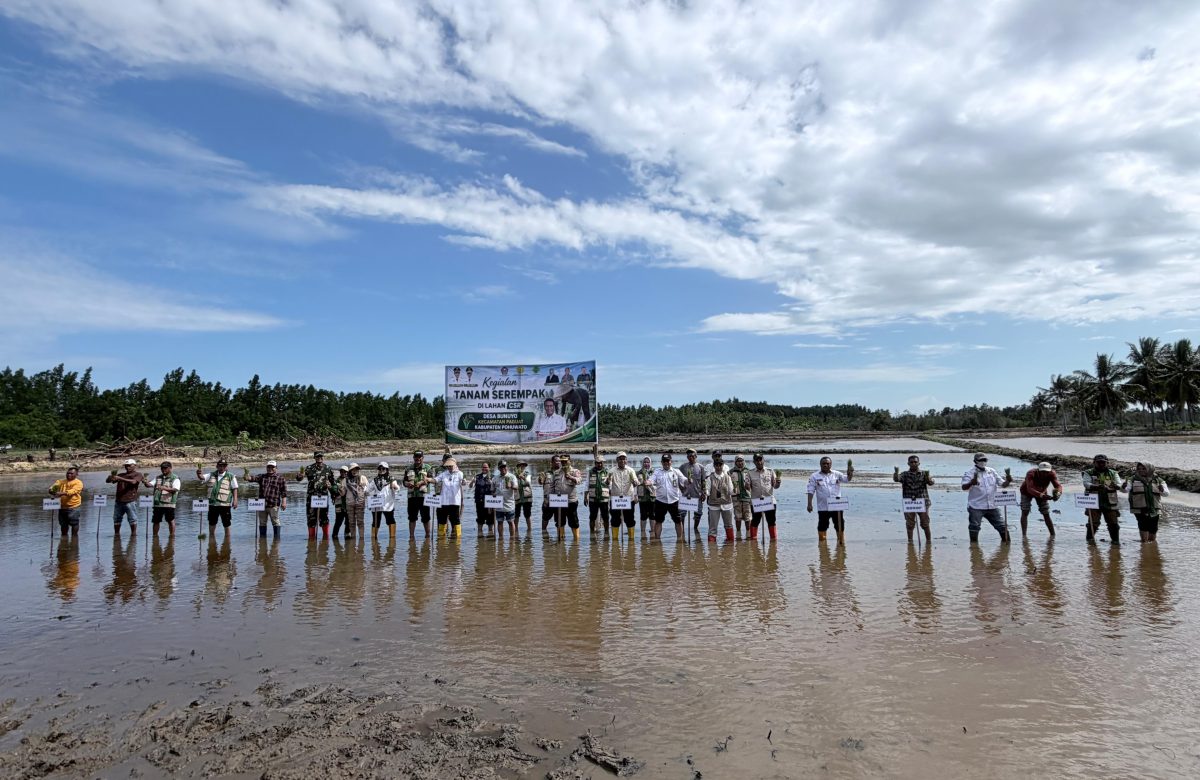 Dukung Swasembada Pangan Berkelanjutan, Kementan Laksanakan Gerakan Tanam Cetak Sawah Rakyat di Pohuwato Gorontalo